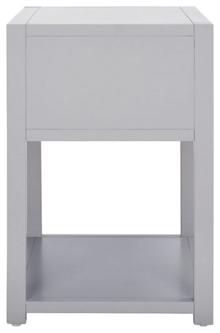 Safavieh Yudi 1 Drawer 1 Shelf Nightstand, Grey