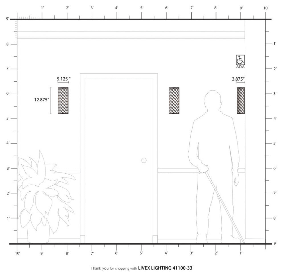 Arabesque 1 Light Soft Gold ADA Single Sconce