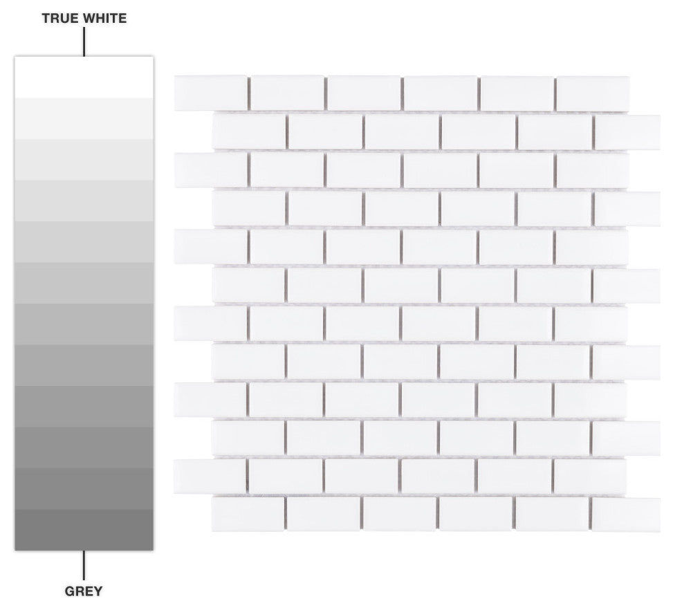 Metro Subway Glossy White Porcelain Floor and Wall Tile