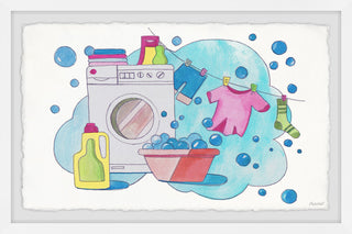"I Love Doing Laundry" Framed Painting Print, 36x24