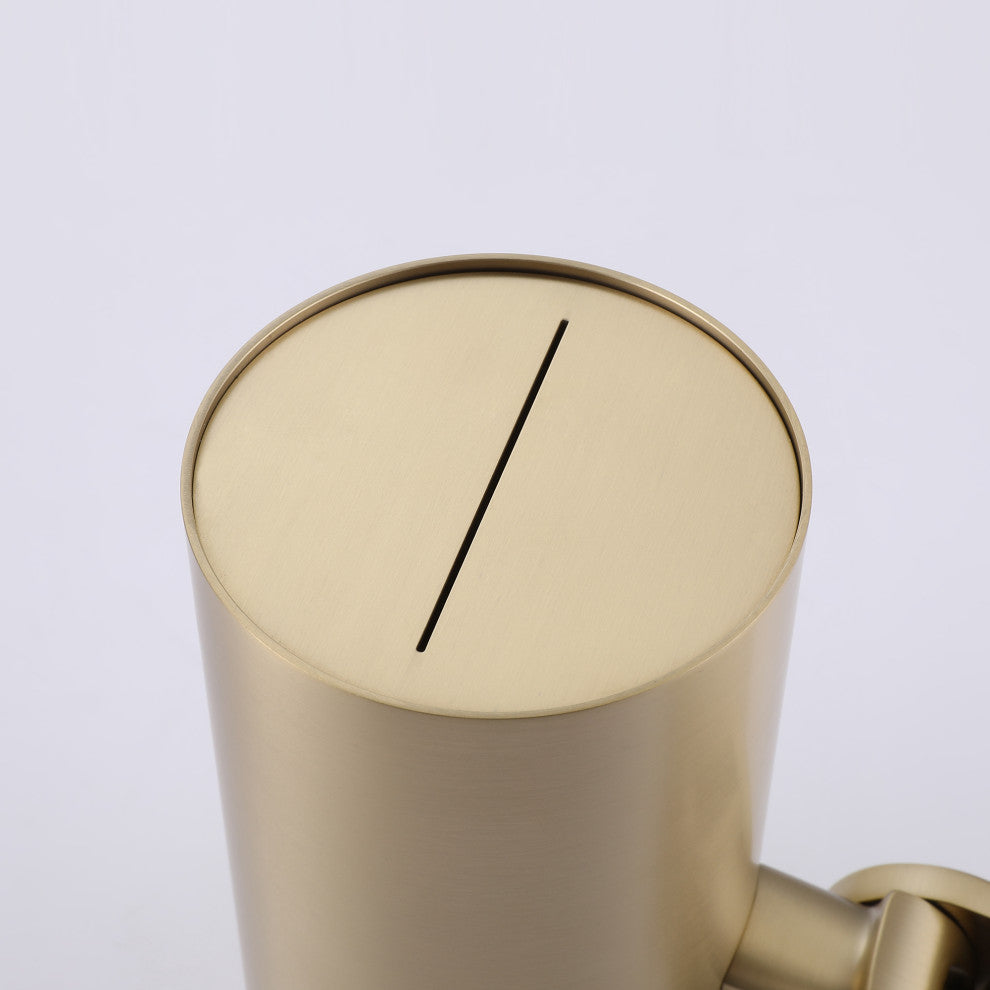 Unique Shower System With Handheld Shower, Brushed Gold