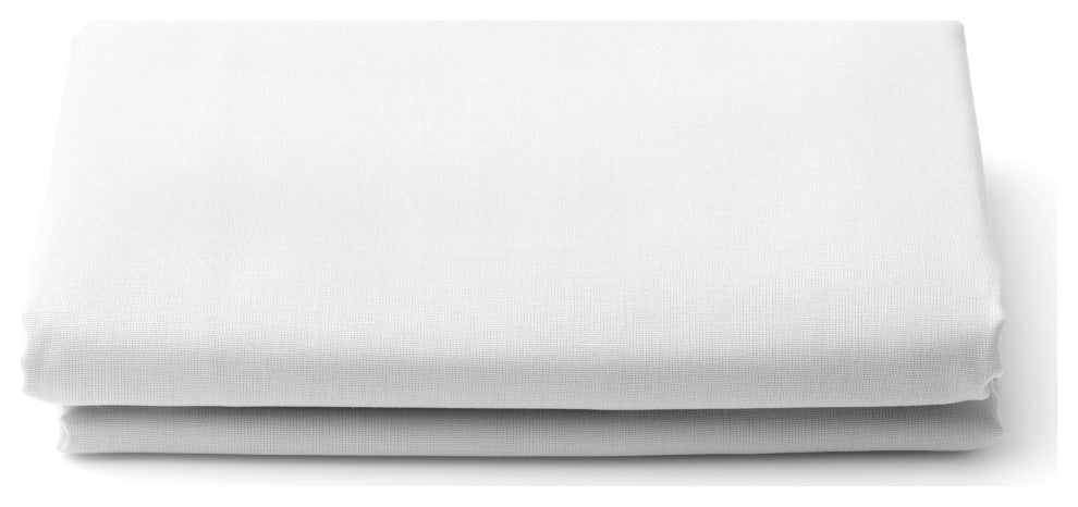 Organic Cotton Flat Sheet, White, King, 108"x105"