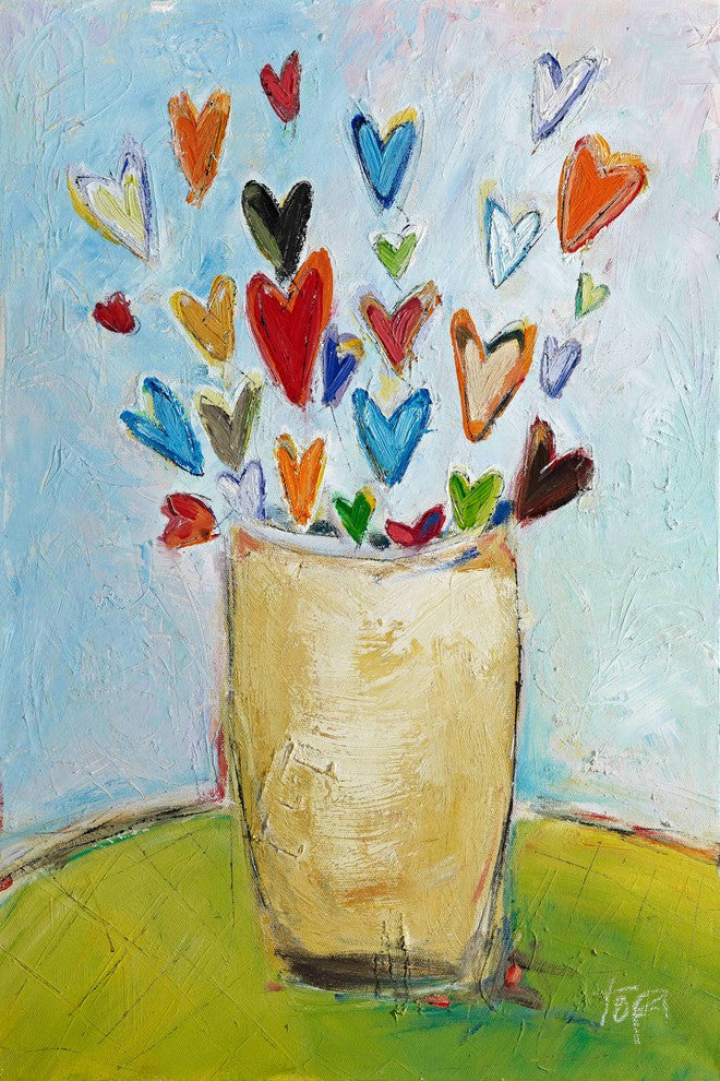 "Bouquet of Love" Painting Print on Canvas by Tori Campisi