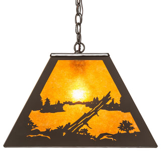 33 Long Moose at Lake Oblong Pendant