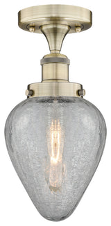 Innovations Geneseo 1 6" Semi-Flush Mount Antique Brass