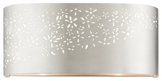 Brushed Nickel Stylish, Transitional, Intricate, Urban Vanity Sconce