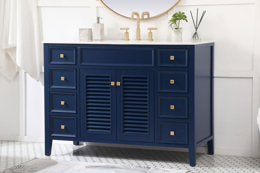 Elegant VF10448BL 48"Single Bathroom Vanity, Blue