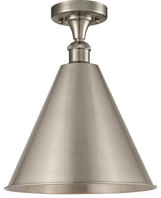 Innovations Lighting 516-1C-SN-MBC-16-SN 1 Light 16" Semi-Flush Mount