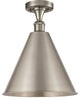 Innovations Lighting 516-1C-SN-MBC-16-SN 1 Light 16" Semi-Flush Mount