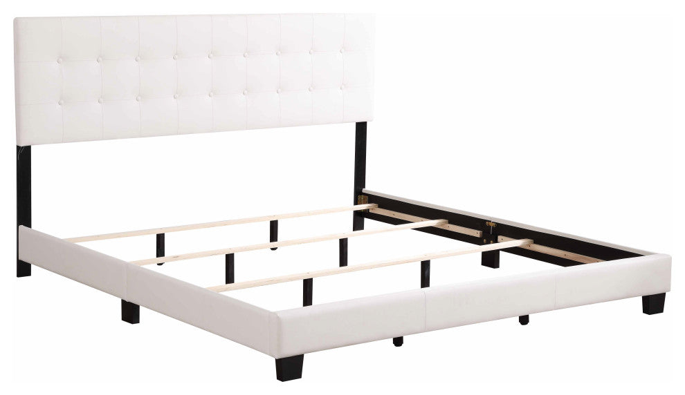 Caldwell Bed, White, King