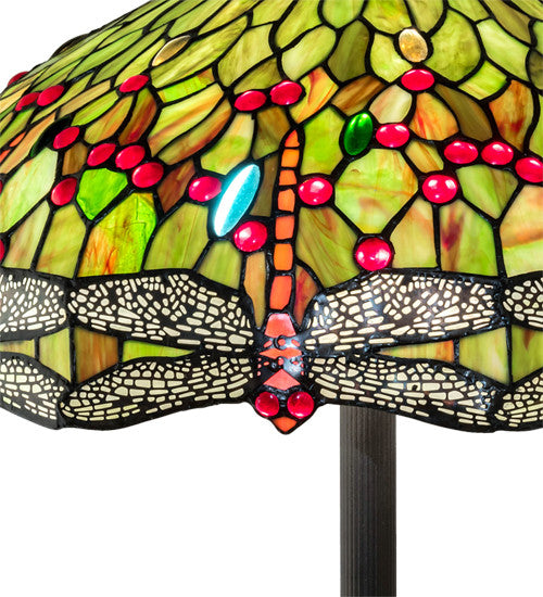 Meyda Lighting 228851 62" High Tiffany Hanginghead Dragonfly Floor Lamp