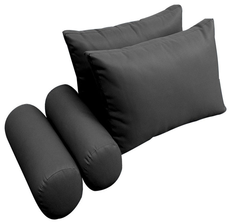 S2 Twin Size 5PC Knife Edge Daybed Mattress Cushion Bolster Complete Set AD003