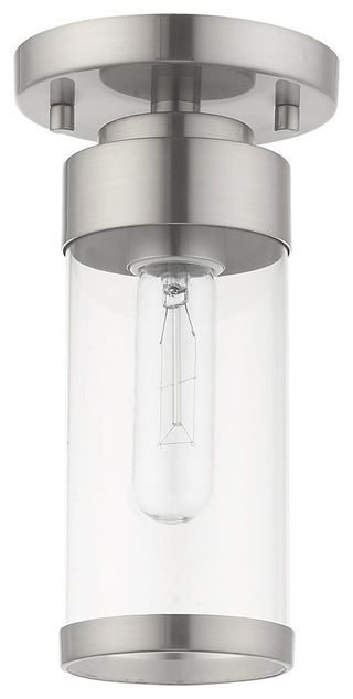 Livex Lighting Brushed Nickel 1-Light Ceiling Mount