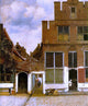 Johannes Vermeer Street in Delft, 20"x25" Wall Decal