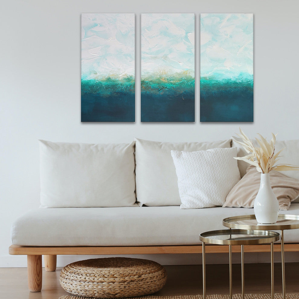 Swept Away By Clouds' Wrapped Canvas Wall Art by Karen Moehr