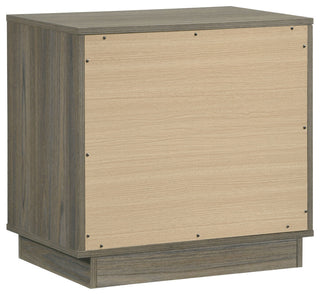 Fenwick 2-drawer Nightstand Bedside Table Grey Oak