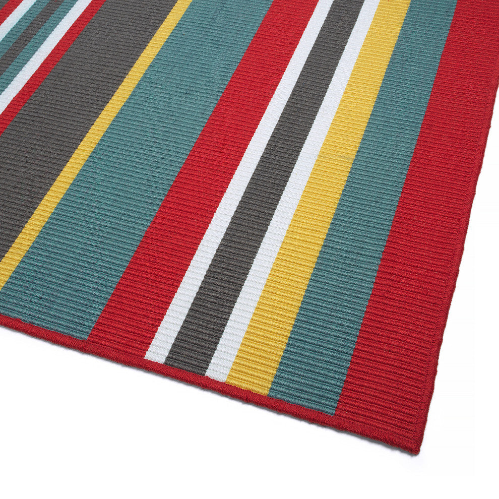 Voavah Red 4' x 6' Rectangle Area Rug