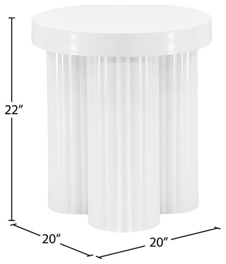 Rhodes Coffee Table / End Table, White, End Table