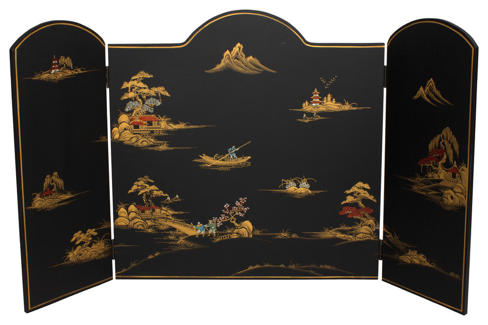 Screen, Black Landscape