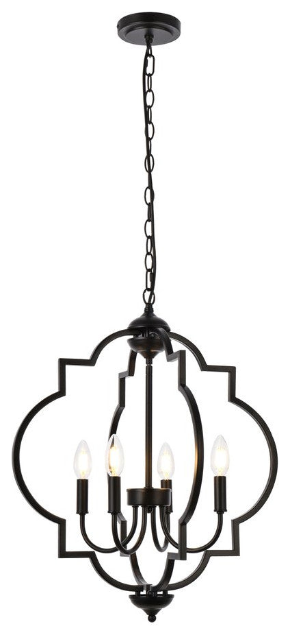 Sophie 4-Light Pendant, Black