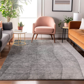 Premium Machine Washable Mayfield AMF625 Gray 3' x 5' Rug