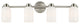 31" 4-Light Vanity Light With White Opal Glass