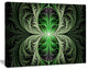 Fabulous Green Fractal Texture, Abstract Canvas Art Print, 20x12