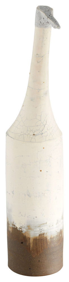 Egret Sculpture, White, Medium