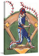 Marmont Hill, "Baseball Player" by Reesa Qualia Painting Wrapped Canvas, 24x36
