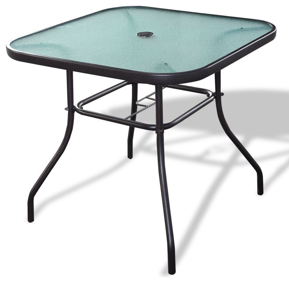 Modern Outdoor Square Steel Dining Table