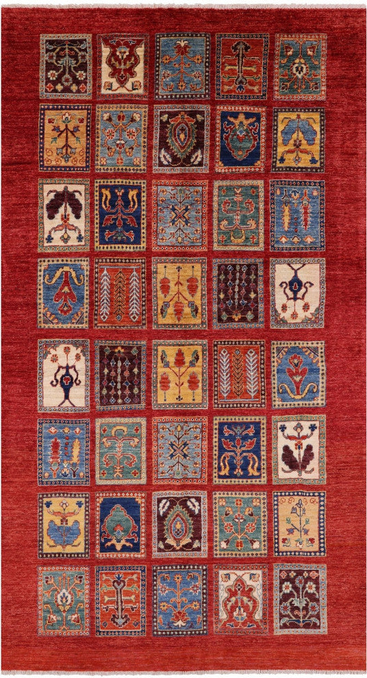 Handmade Persian Garden Design Rug 5' 0" X 9' 0" Q11023