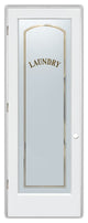 Laundry Door - Classic Arched Capitals - Primed - 32" x 84" - Knob on Right...