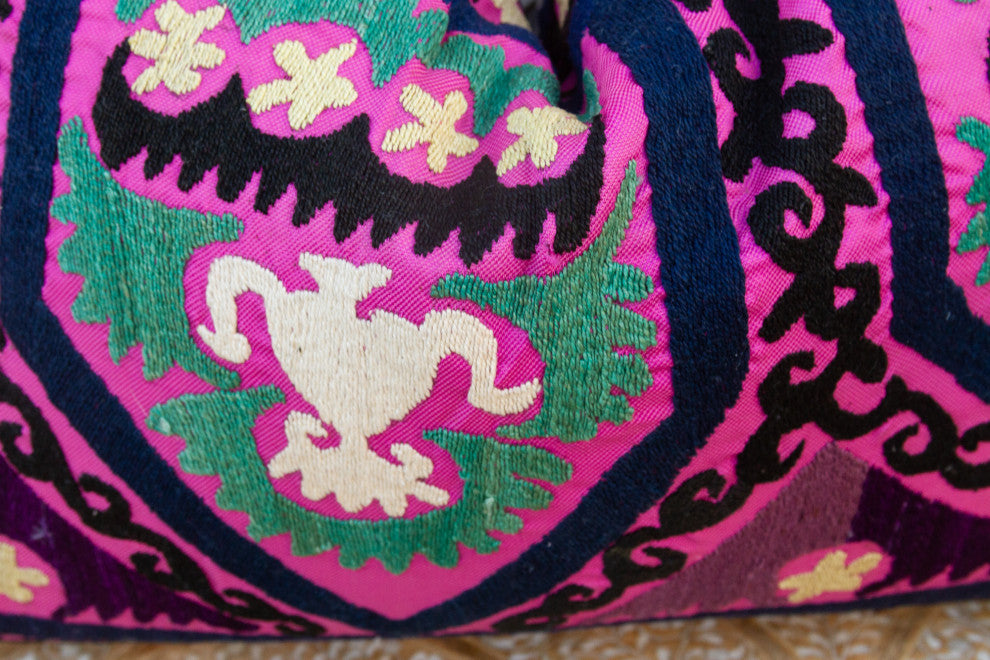 Guli Nurata Suzani Lumbar Pillow
