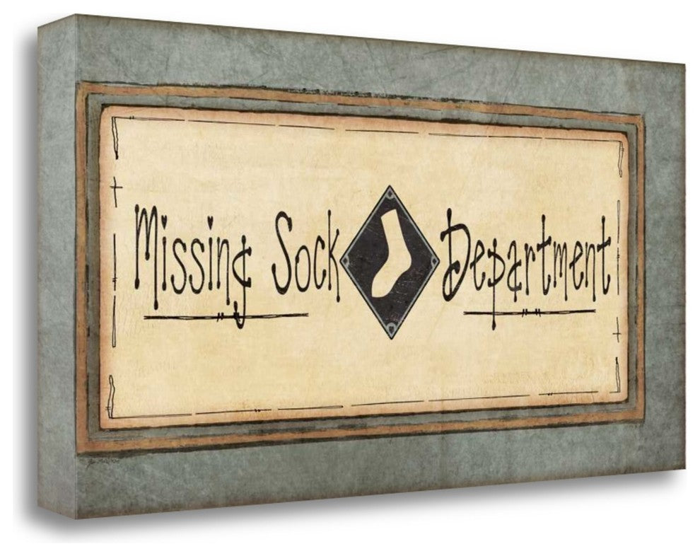 "Missing Sock Dept." By Jo Moulton, Giclee Print on Gallery Wrap Canvas