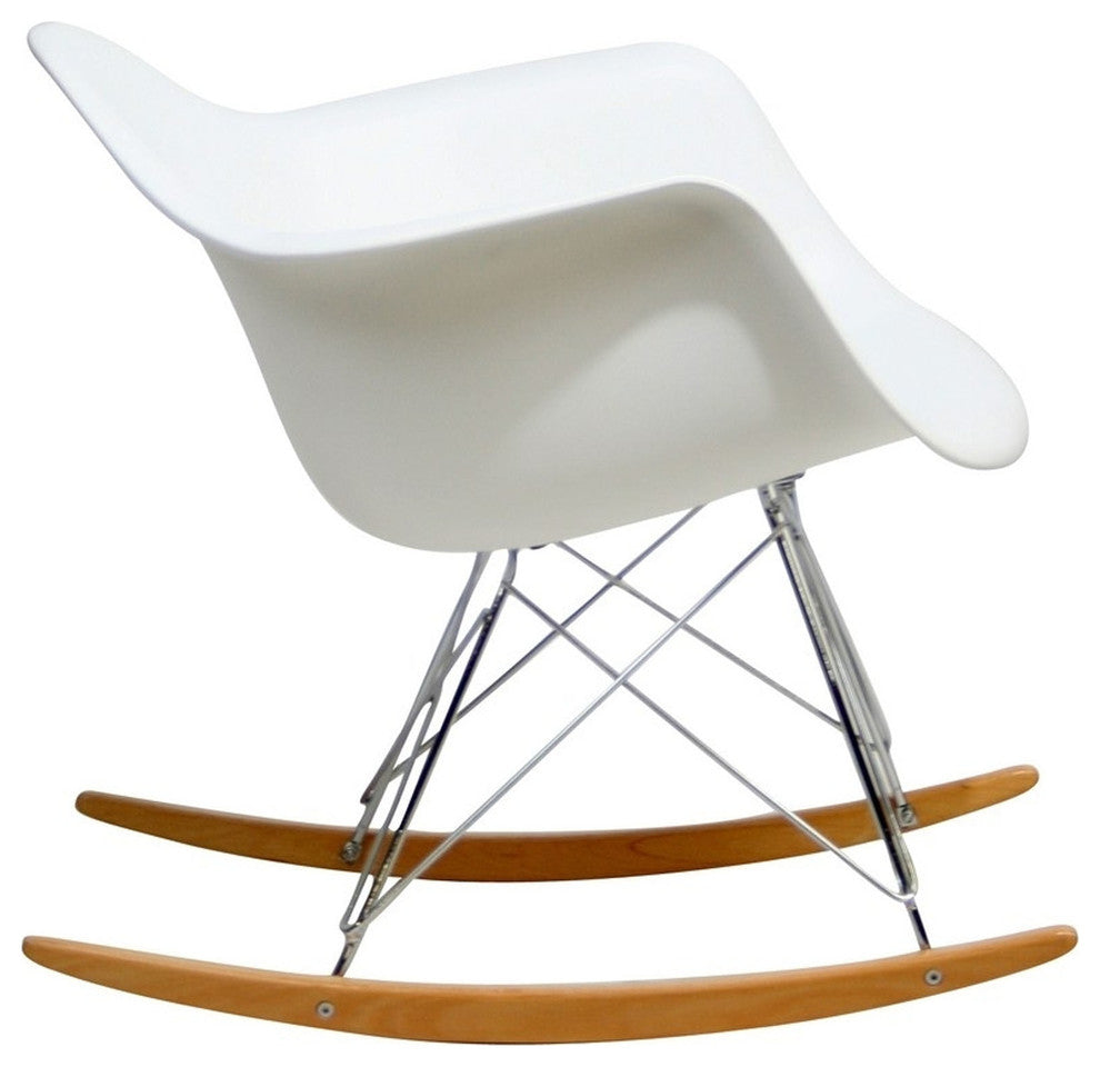 Modern Contemporary Living Room Lounge Chair White