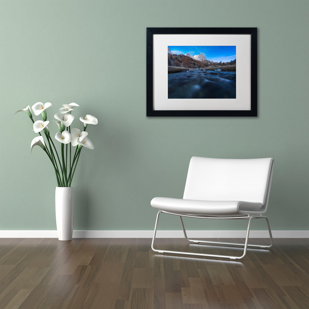 Mathieu Rivrin 'Dreamy Nature' Matted Framed Art, Black Frame, White, 14x11