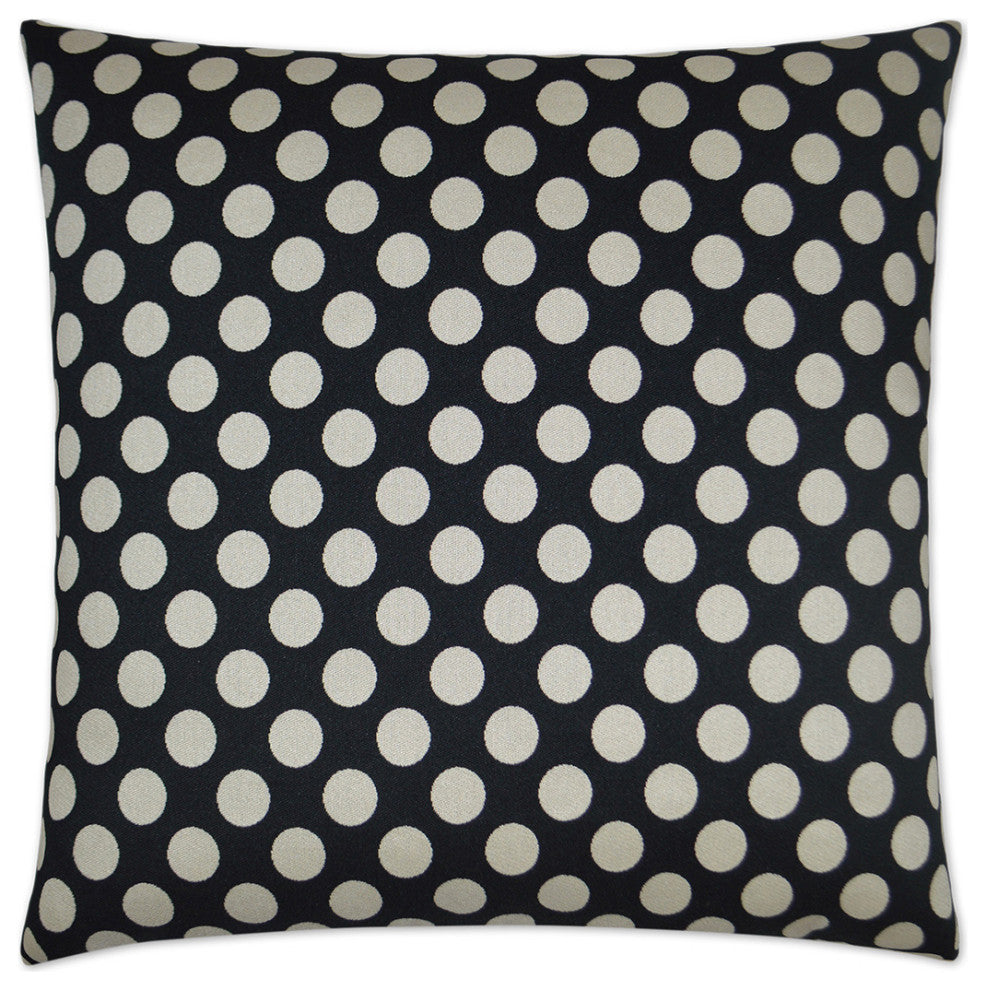 Polka Dots Pillow - Black