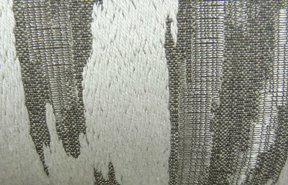 Agate River Gray Silver Ivory Handmade Luxury Pillow, 24"x24"