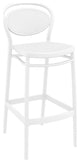 Sky Marcel Square Bar Set With 2 Barstools White