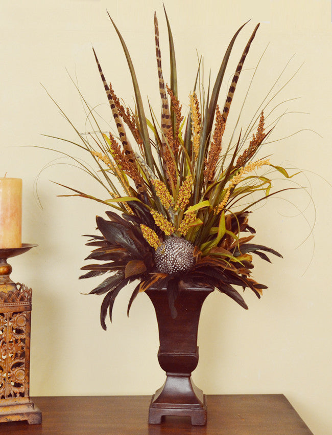 Grass and Feather Floral Design