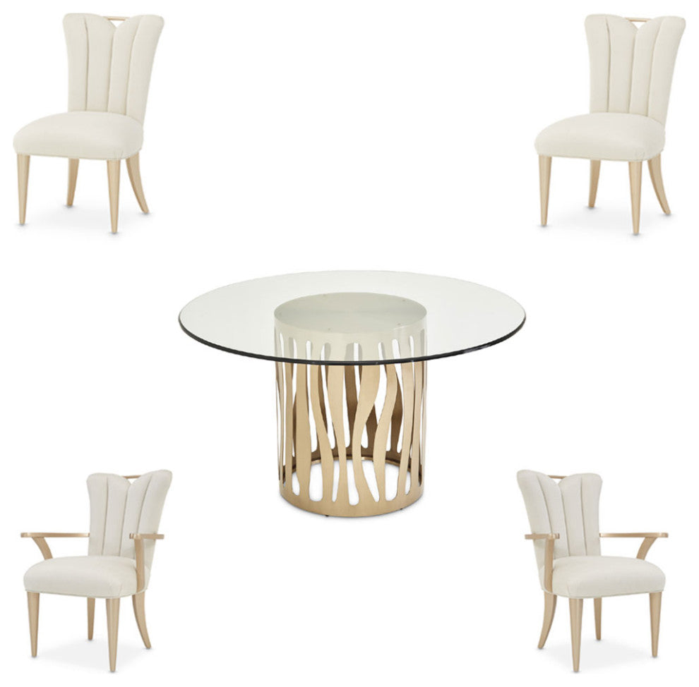 AICO Furniture La Rachelle 5 Piece Dining Table Set