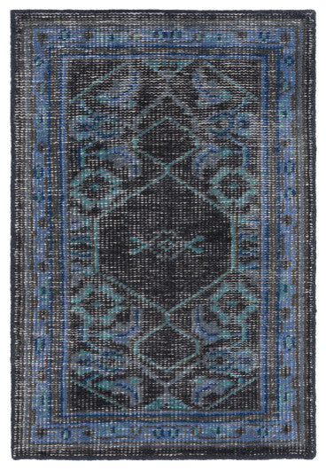 Surya Zahra ZHA-4033 8'x11' Rug, Navy/Dark Blue/Dark Brown/Teal/Charcoal