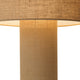 Moonlight Table Lamp - Woven Burlap Shade, Dimmer Switch