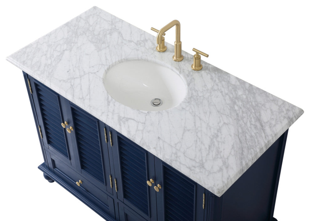 Home Living 48" Single Bathroom Vanity, Blue