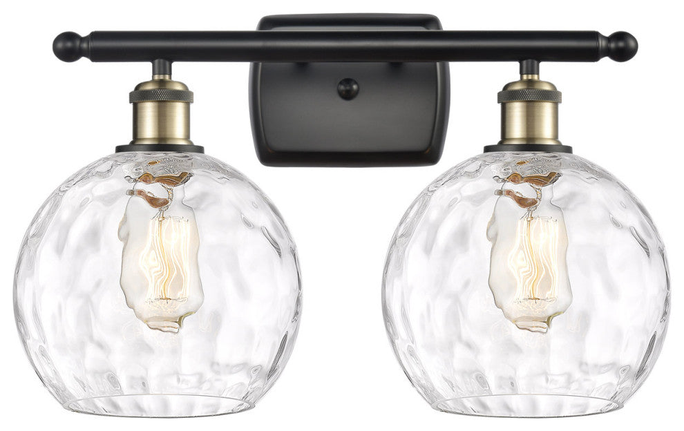Innovations 516-2W-BAB-G1215-8-LED 2 Light Vanity Light, Black Antique Brass