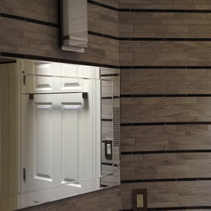 Francisca Large Frameless Wall Mirror