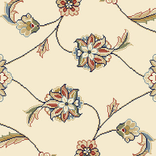 Dynamic Rugs Ancient Garden 57365 Rug, Ivory, 7'10" X 11'2"