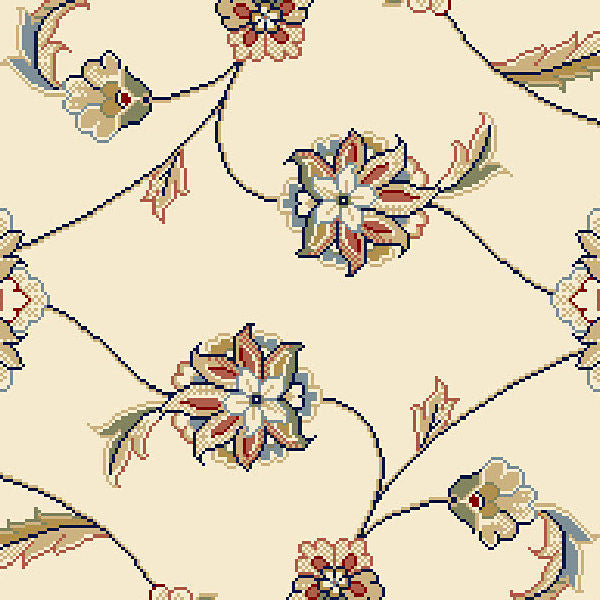 Dynamic Rugs Ancient Garden 57365 Rug, Ivory, 7'10" X 11'2"
