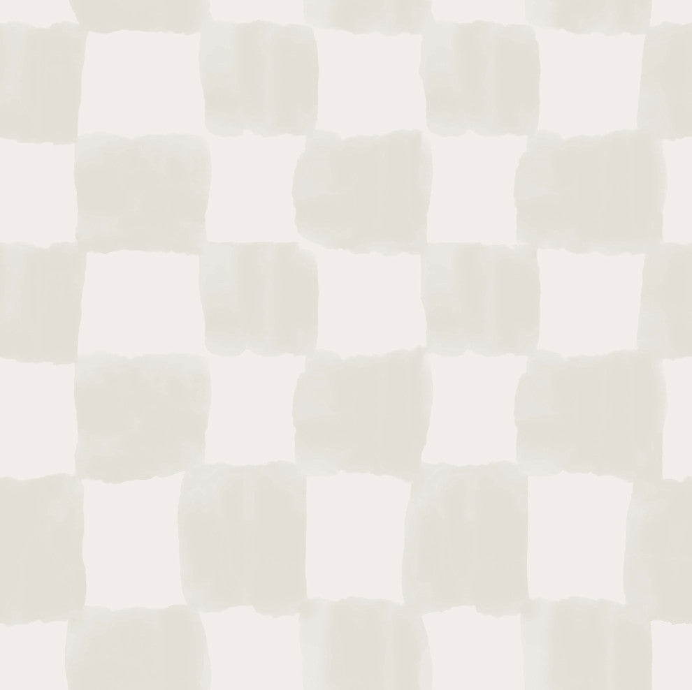 Mr. Kate Tess Watercolor Cream Checker Peel and Stick Wallpaper