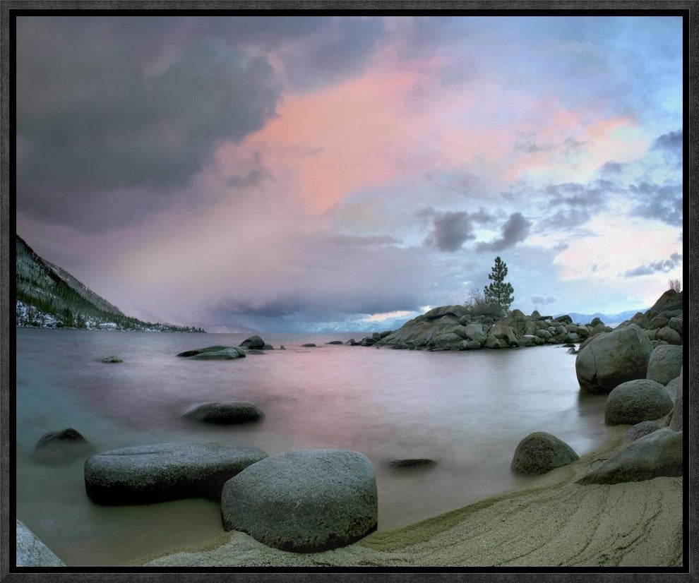 "Hidden Beach at sunset, Lake Tahoe, Nevada"  by Tim Fitzharris, 17x14"